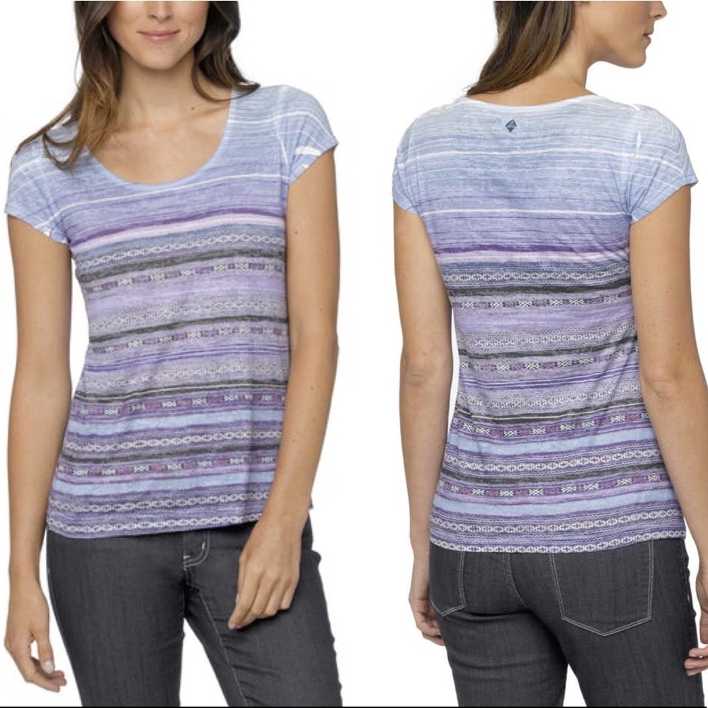 Prana blue ribbon tee new with tags